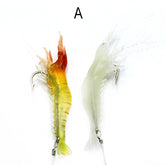 Captain 3063 Silikon Karides Takım 10cm Suni Yem 2'li Set